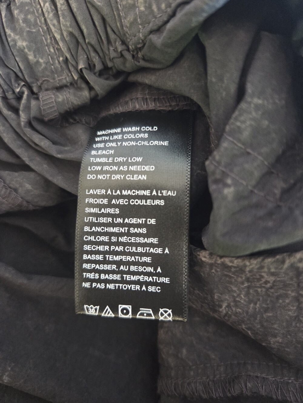 NWT Urban Outfitters Sloan Nylon Baggy Balloon Pants Black L - Picture 10 of 11